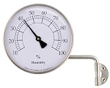 Conant Custom Brass Model H-6SS Vermont Stainless Steel Dial Hygrometer