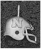 Logo Art Nebraska Cornhuskers Sterling Silver Helmet Pendant