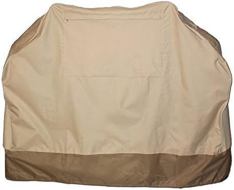 BBQ Cover - X-Large Cabana Style - Waterproof - Two Tone Color - Made for Webber, Char-broil, Brinkman - 70 X 24 X 48