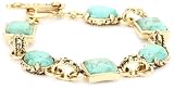 Bronzed by Barse "Jubilee" Turquoise Toggle Bracelet