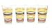Fiesta Multi-Stripe 42 16-Ounce Tall Tea Glasses, Set of 4