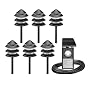 Malibu Outdoor Tier Light Kit with Six Three-Tier Lights and Power Pack with 50-Foot Cable #LT13606T