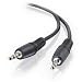 Electronics : Cables To Go - Audio cable - mini-phone stereo 3.5 mm (M) - mini-phone stereo 3.5 mm (M) - 3 ft - shielded - black