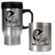Atlanta Falcons NFL Travel Mug & Stainless Can Holder Set - Helmet logo