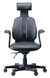 デュオレストチェア 【ハイバック】 ヘッドレスト 総本革張り DR-120 ブラック