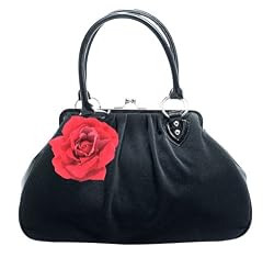 Lux de Ville LUCKY ME KISS LOCK BAG- Black