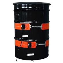 BriskHeat DHCS11 DHCS Standard Heavy Duty Metal Drum Heater, Fits 15-Gallon Drums, 2-Layer Reinforced Silicone Rubber, W x L: 4 x 44-Inch, Diameter: 14-Inch, 120VAC