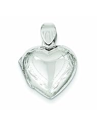 Genuine .925 Sterling Silver Domed Heart Locket 2.4 Grams. 100% Satisfaction Guaranteed.