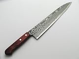 包丁 粉末ハイス R2 鍛造ダマスカス 牛刀 240mm