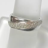 10K White Gold Diamond Ring - 0.34 Ct.