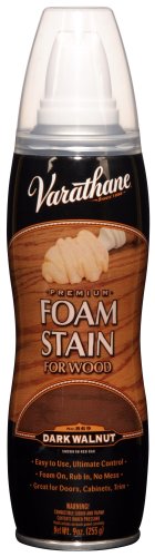 Rust-Oleum 246050 Varathane Foam Stain, Dark Walnut 869, 9-Ounce