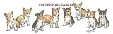 Welsh Corgi - Puppies in a Row by Cindy Farmer