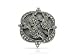 925 Sterling Silver Marcasite & Freshwater Pearl Floral Brooch