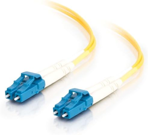 5M LC-LC OS2 9/125 Duplex Single Mode 3.0mm OFNR Fiber Optic Patch Cable - Yellow