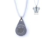 Bella Crystal Collection Ball Marker Necklace, White Satin