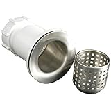 Opella 90055.046 Universal Junior Bar Strainer, 2-1/2", Brushed Stainless