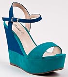 Breckelle’s HALEY-01 Colorblock Wedge Heel Sandal