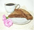 8 pieces Unfrosted CHOCOLATE CHERRY ALMOND Biscotti