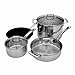 MIU France 7-Piece Stainless Steel Copper Core Cookware Set, Silver  : image