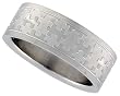 Stainless Steel 5/16 in. (8 mm) Ring w/ Jigsaw Puzzle Pattern