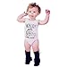 Toddler Summer Letter Printing Romper Bodysuit Love Vest T-shirt (Age:6-12M, white )
