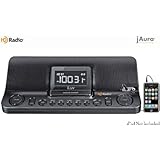 iLuv HD Digital Stereo AM/FM Dual Alarm Clock Radio with 30 Preset Stations, Large Digital LCD Display & Line-in to Play all MP3, iPod, iPhone, CD, Cassette Tape, Audio Players - Black