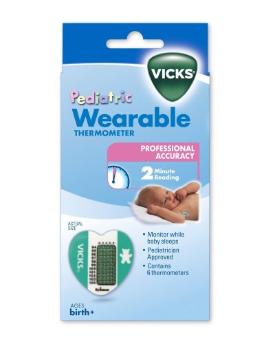 Vicks Wearable Thermometers, 6 thermometers