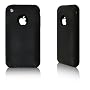 PULSARplus Silikon H�lle f�r iPhone 3G / 3G S / 3GS Circle-Design Tasche in schwarz