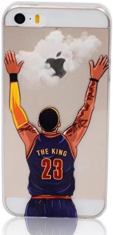NBA Phone Case NBA Star Soft Tpu Phone Back Cover Lebron James Phone Cover Coque for Iphone 5 5s