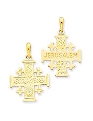 14k Jerusalem Cross Pendant