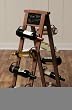 Wood And Meal Bottle Holder With Chalk Board [Kitchen]