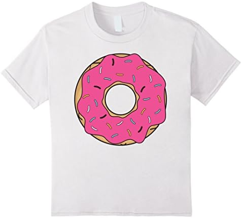 Kids Donut T Shirt - Food - Desert - Yum! - Funny Humor Tee 12 White