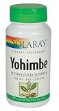 Solaray - Yohimbe, 500 mg, 100 capsules