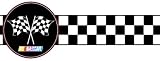 Nascar Cars Racing Flags & Check Wallpaper Border