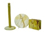 Decorative Living 3-Piece Marble Kitchen Set