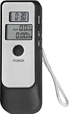 Produkt-Bild: Alkoholtester in ansprechendem Design, schnelle Messbereitschaft, 2 digitale LCD-Displays, Anzeige in Promille + Blutalkohol, Warnsignal, NEU + OVP