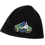 6 Panel Brazilian Jiu-Jitsu Beanie - Black