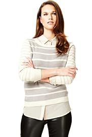 Autograph Pure Cashmere Striped Jumper