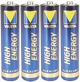VARTA BATTERY AAA4 VARTA AAA Alkaline Batteries - 4 pPack