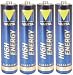 VARTA BATTERY AAA4 VARTA AAA Alkaline Batteries - 4 pPack