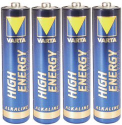 VARTA BATTERY AAA4 VARTA AAA Alkaline Batteries  4 pPack