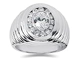 0.70 ctw Men's Diamond Ring in Platinum