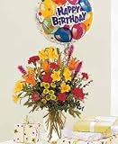 Birthday Bouquet and Balloon