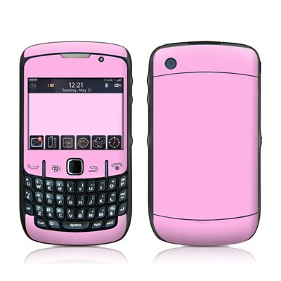 Skinsdecals on Solid State Pink Design Skin Decal Sticker For Blackberry Curve 8500