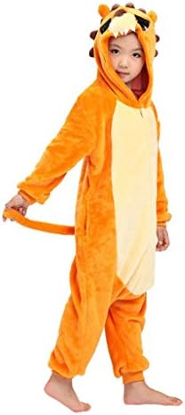 Anim-Unisex Kigurumi Pajamas Kids Costume Animal Pyjamas-lion-M