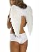 Sexy White Adult Angel Costume Feather Wings - ONE SIZE