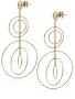 14k Yellow Gold Multi-Circle Drop Earrings