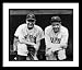 Babe Ruth and Lou Gehrig New York Yankees -Dugout- Framed 8x10 Photograph