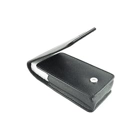 Microsoft Zune HD Stylish Faux Leather Flip Case (Black)