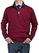Bianco B Men's Mock Neck 1/4 Zip Sweater Relaxed Fit